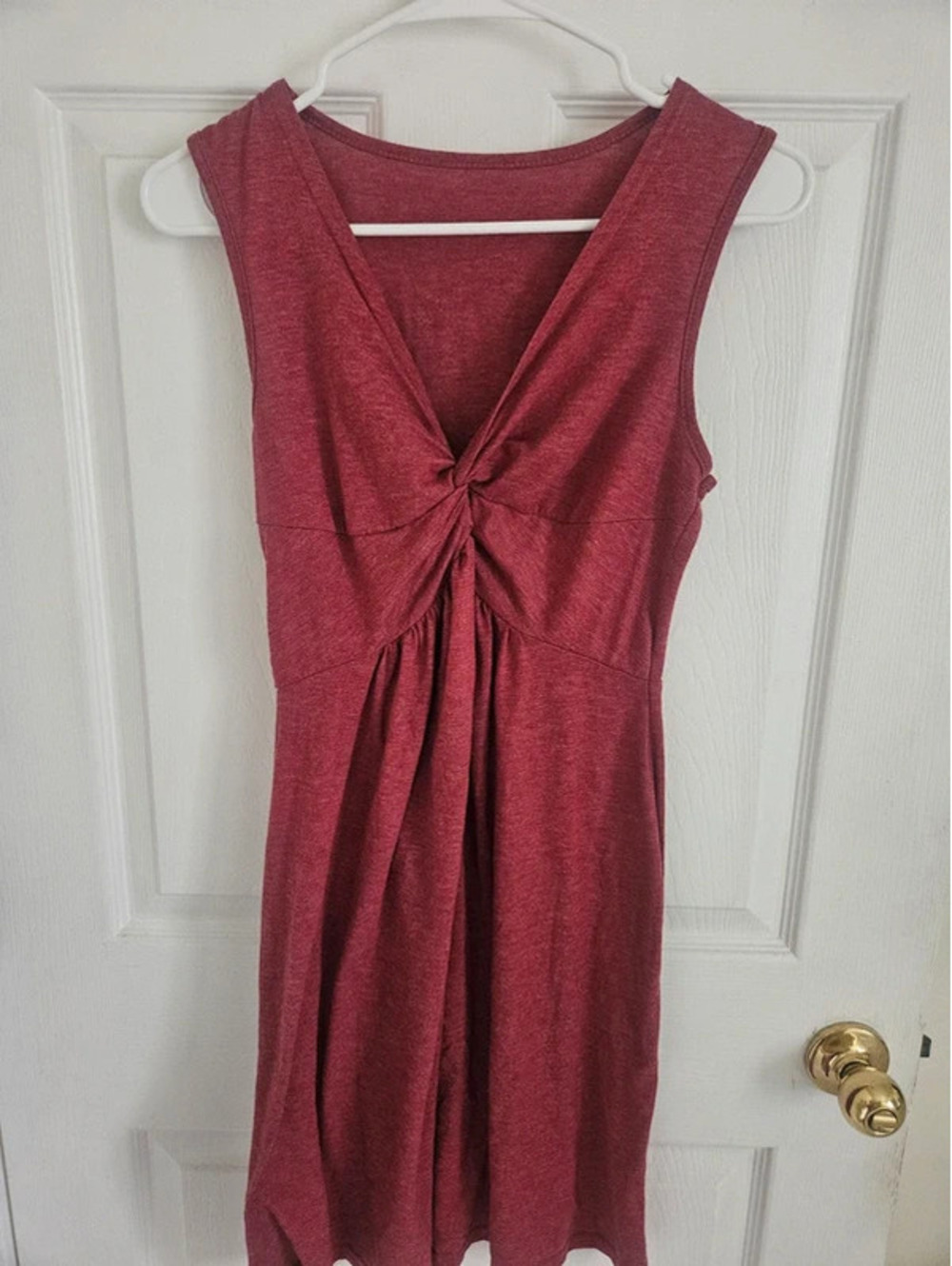Womens Cotton Small SHEIN Red Knee Length Dress